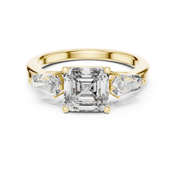 Soft Cloud lab grown diamond ring