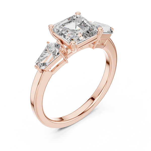 Soft Cloud lab grown diamond ring