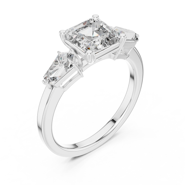 Soft Cloud lab grown diamond ring