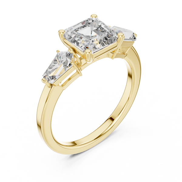 Soft Cloud lab grown diamond ring