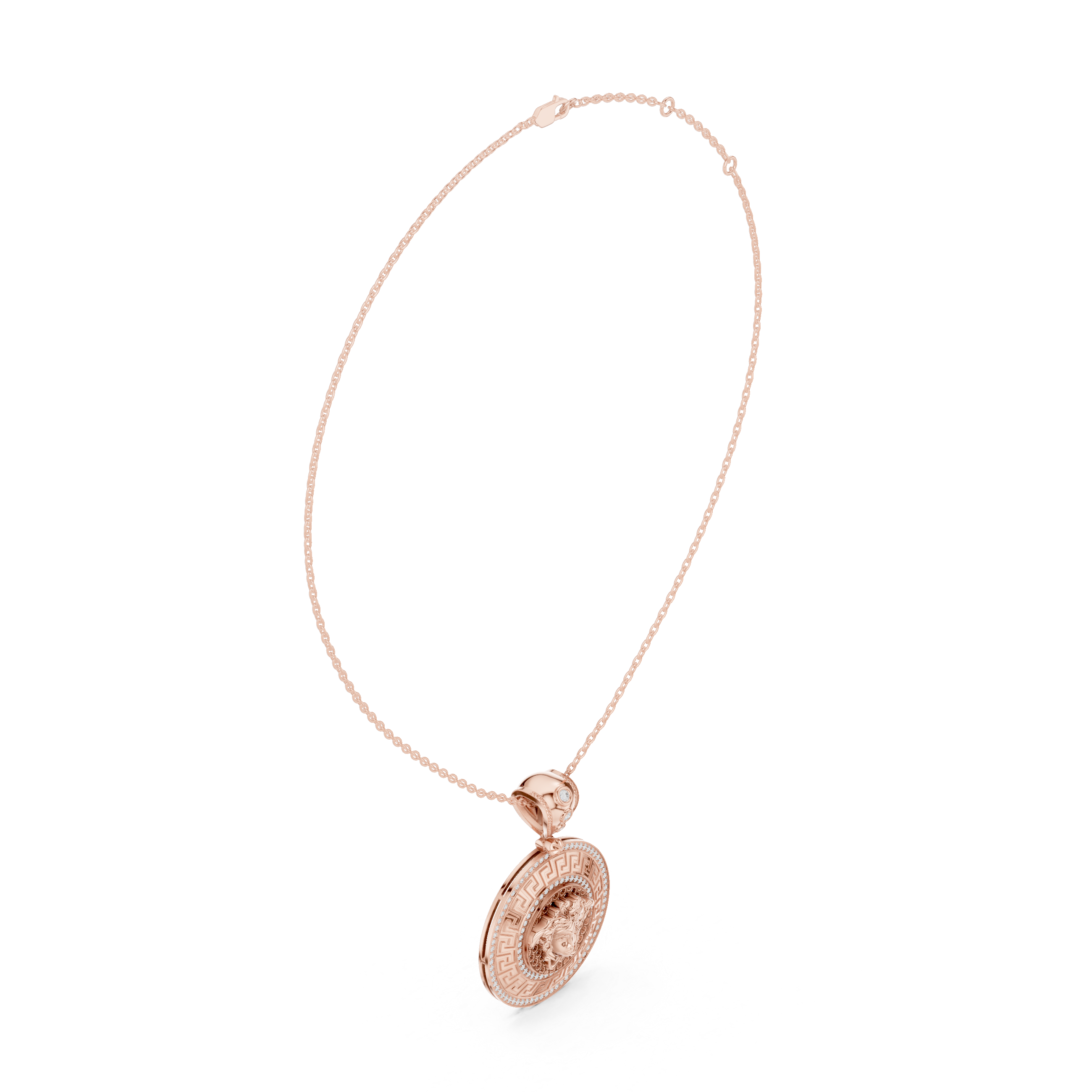 Mystic Halo Lab Grown Diamond Cluster Pendant