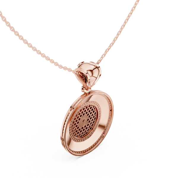 Mystic Halo Lab Grown Diamond Cluster Pendant