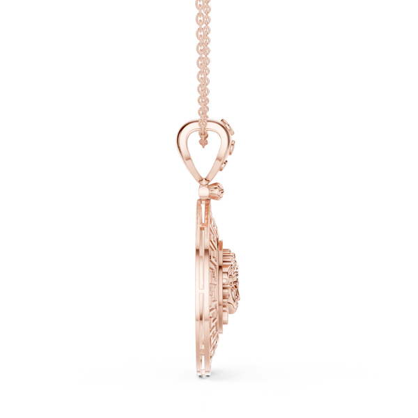 Mystic Halo Lab Grown Diamond Cluster Pendant