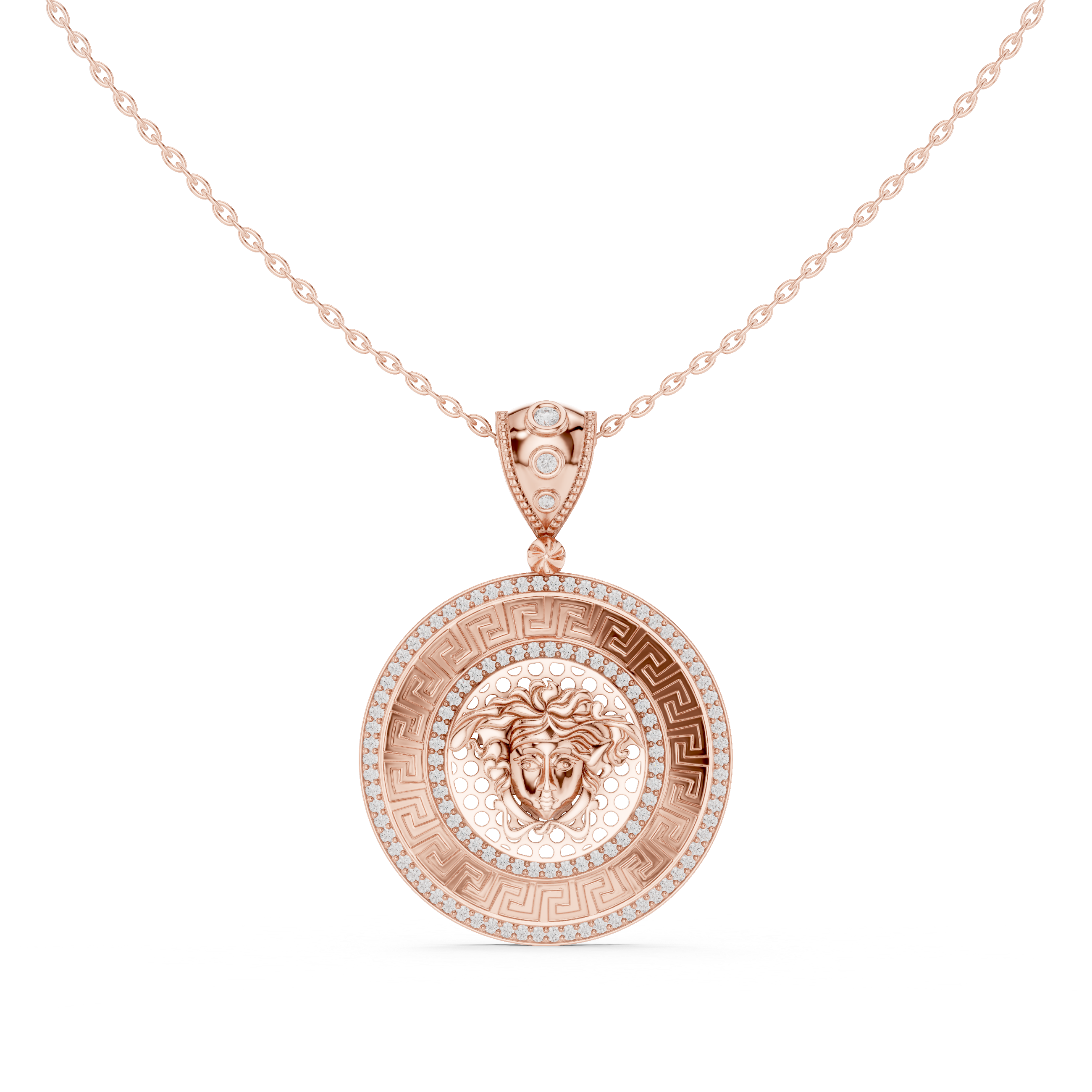 Mystic Halo Lab Grown Diamond Cluster Pendant