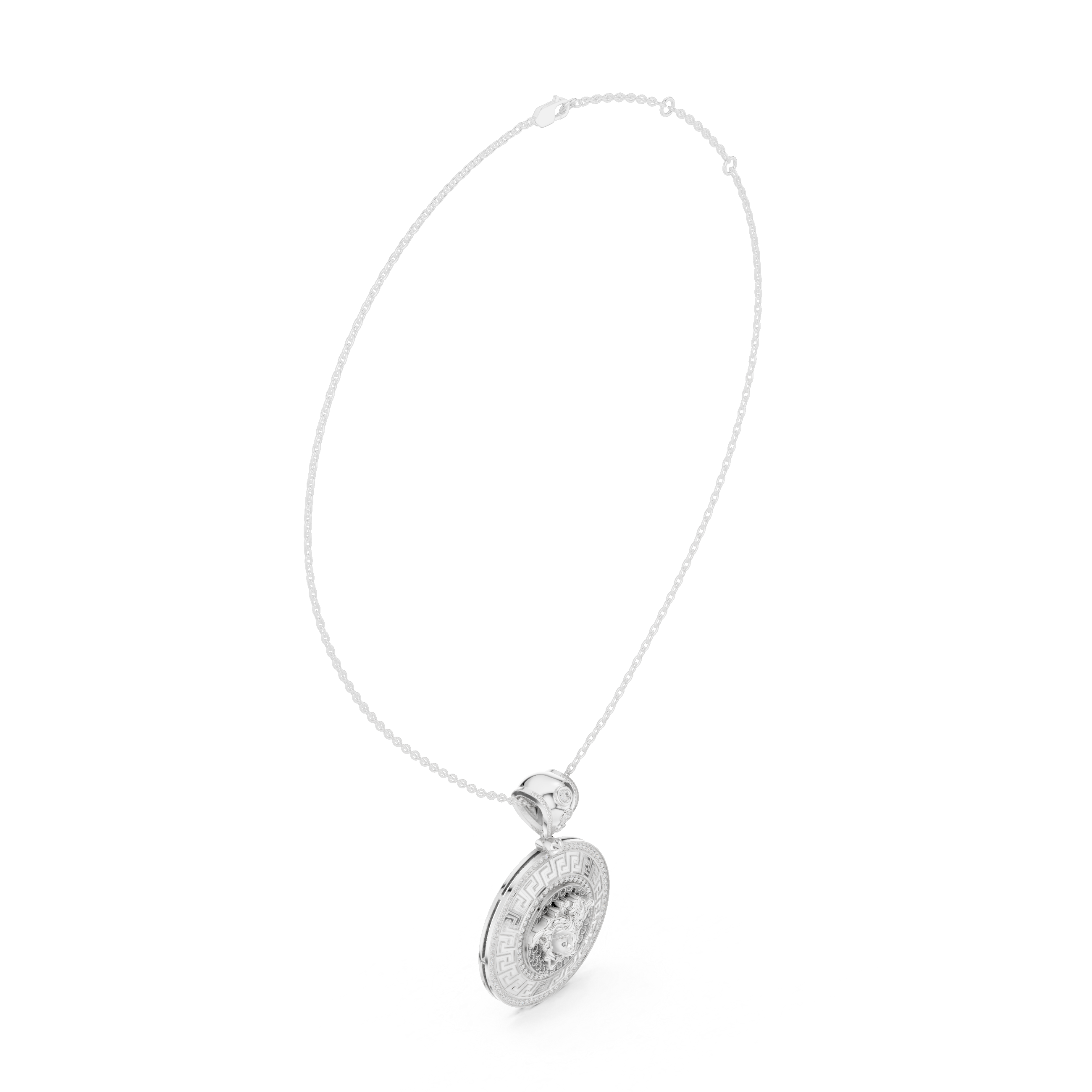Mystic Halo Lab Grown Diamond Cluster Pendant