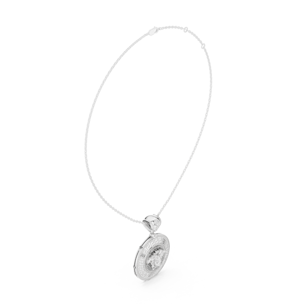 Mystic Halo Lab Grown Diamond Cluster Pendant