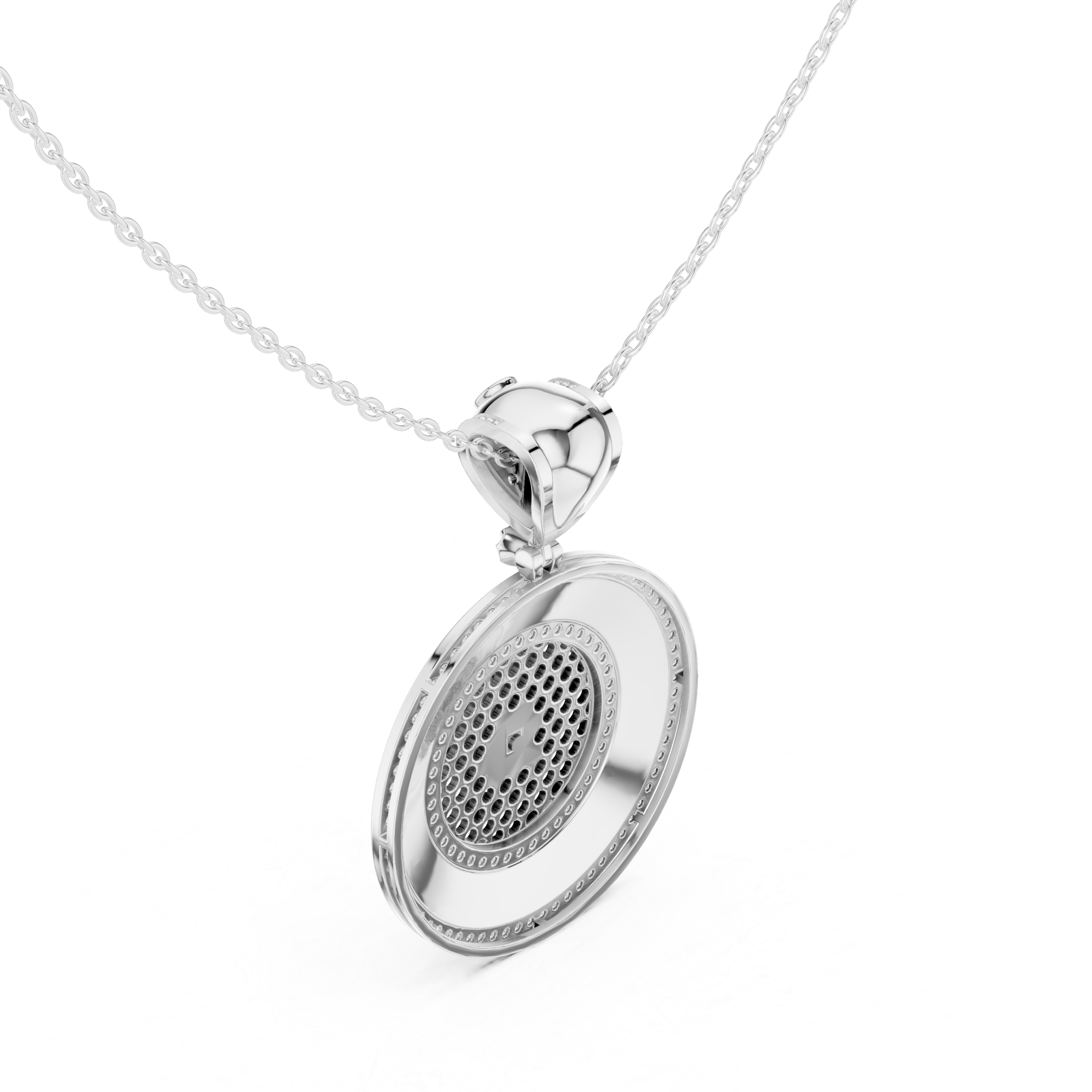 Mystic Halo Lab Grown Diamond Cluster Pendant