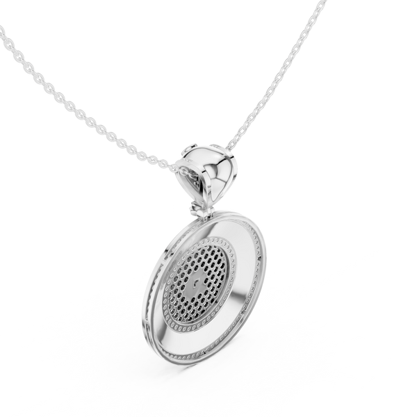 Mystic Halo Lab Grown Diamond Cluster Pendant