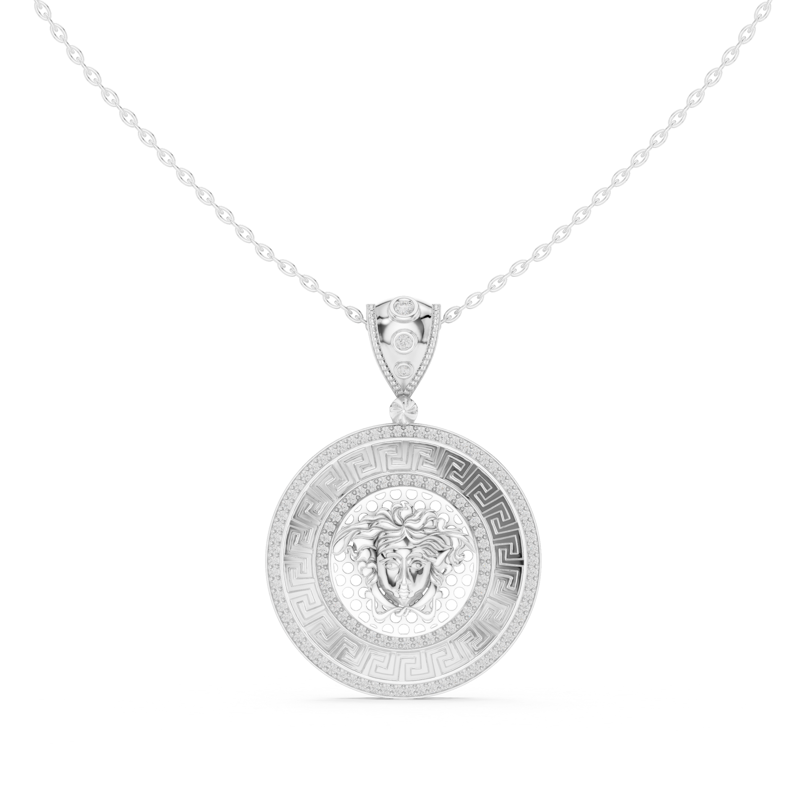 Mystic Halo Lab Grown Diamond Cluster Pendant