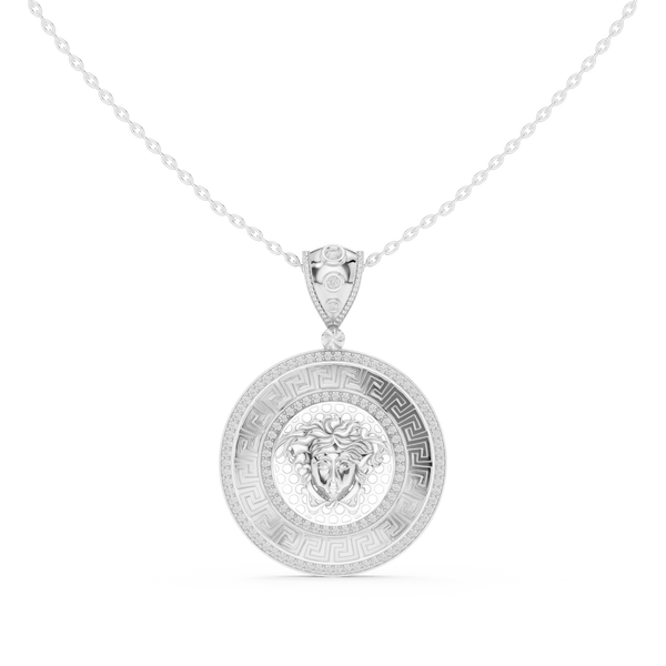 Mystic Halo Lab Grown Diamond Cluster Pendant