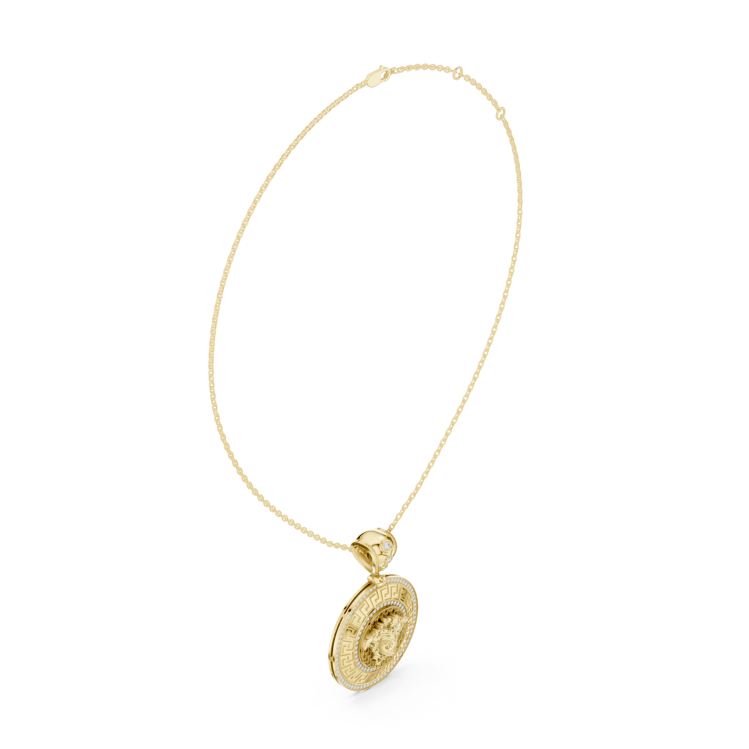 Mystic Halo Lab Grown Diamond Cluster Pendant