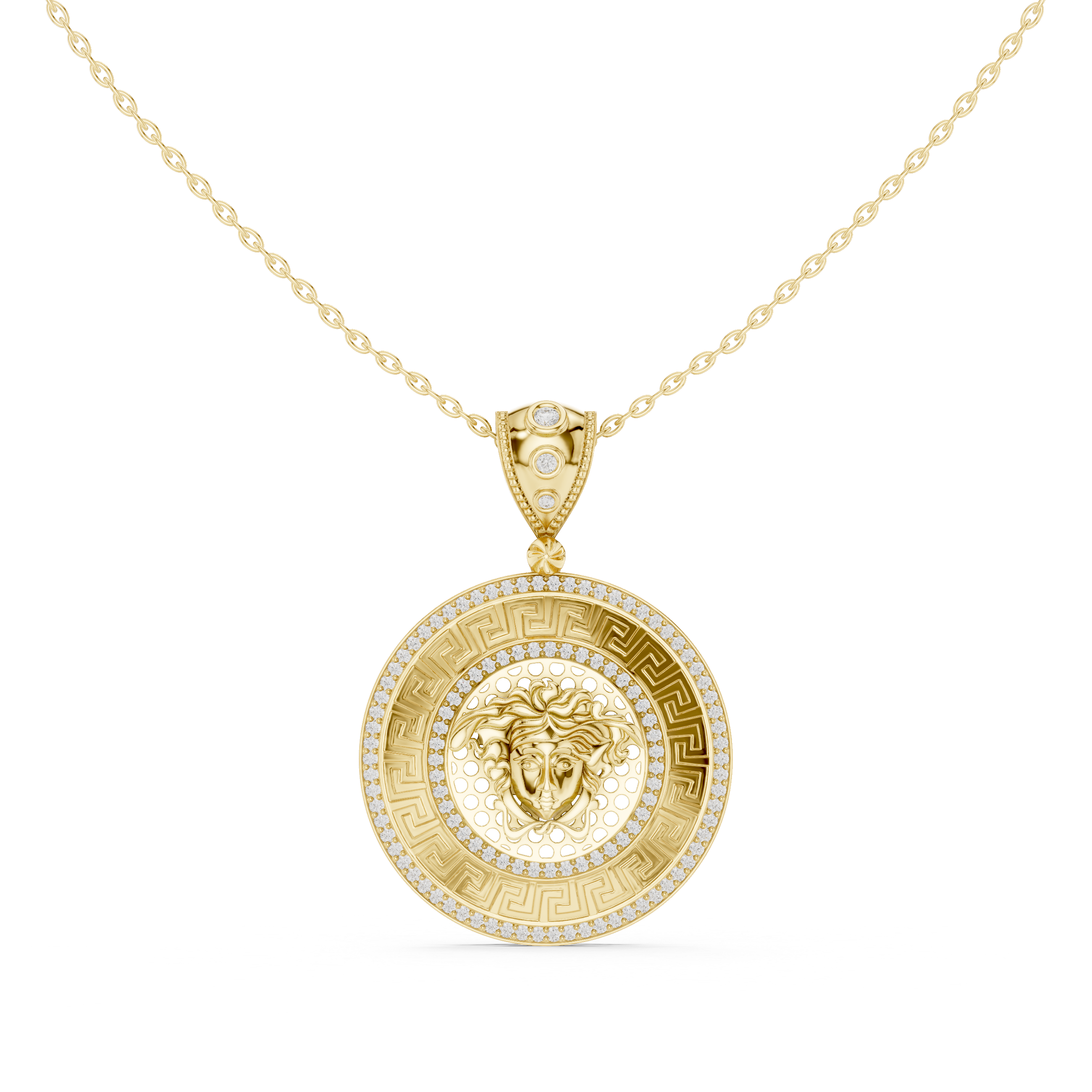 Mystic Halo Lab Grown Diamond Cluster Pendant