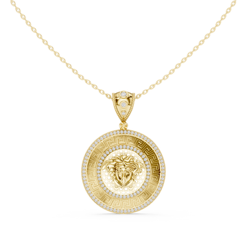 Mystic Halo Lab Grown Diamond Cluster Pendant