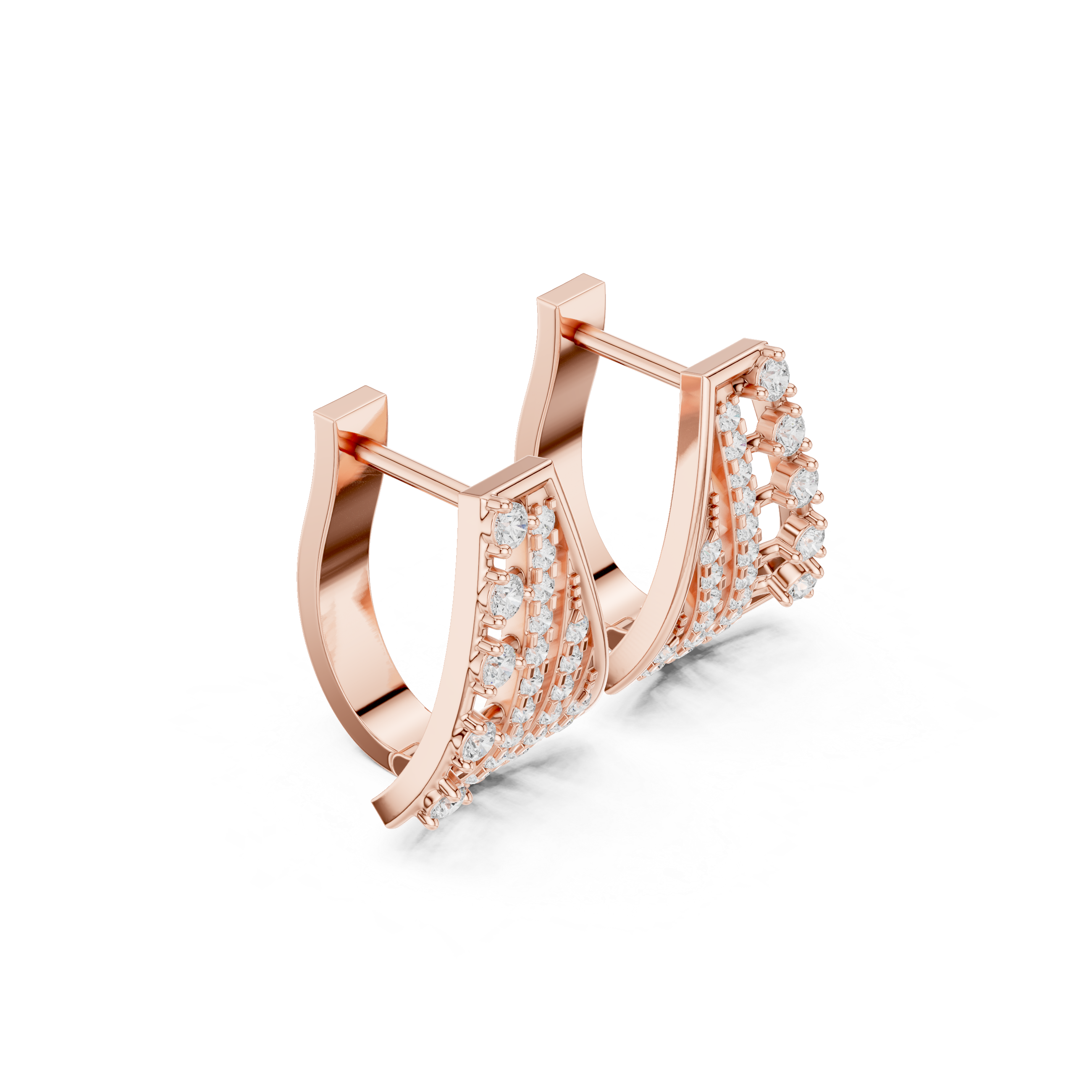 Winter Chill lab grown diamond earring design
