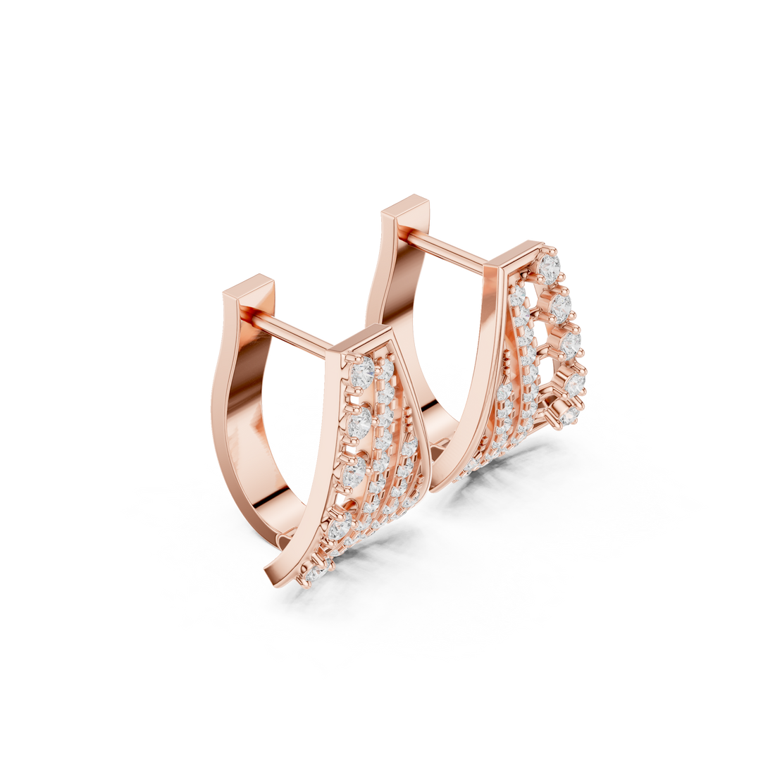 Nebula Cluster Lab Grown Diamond Earrings Dangles