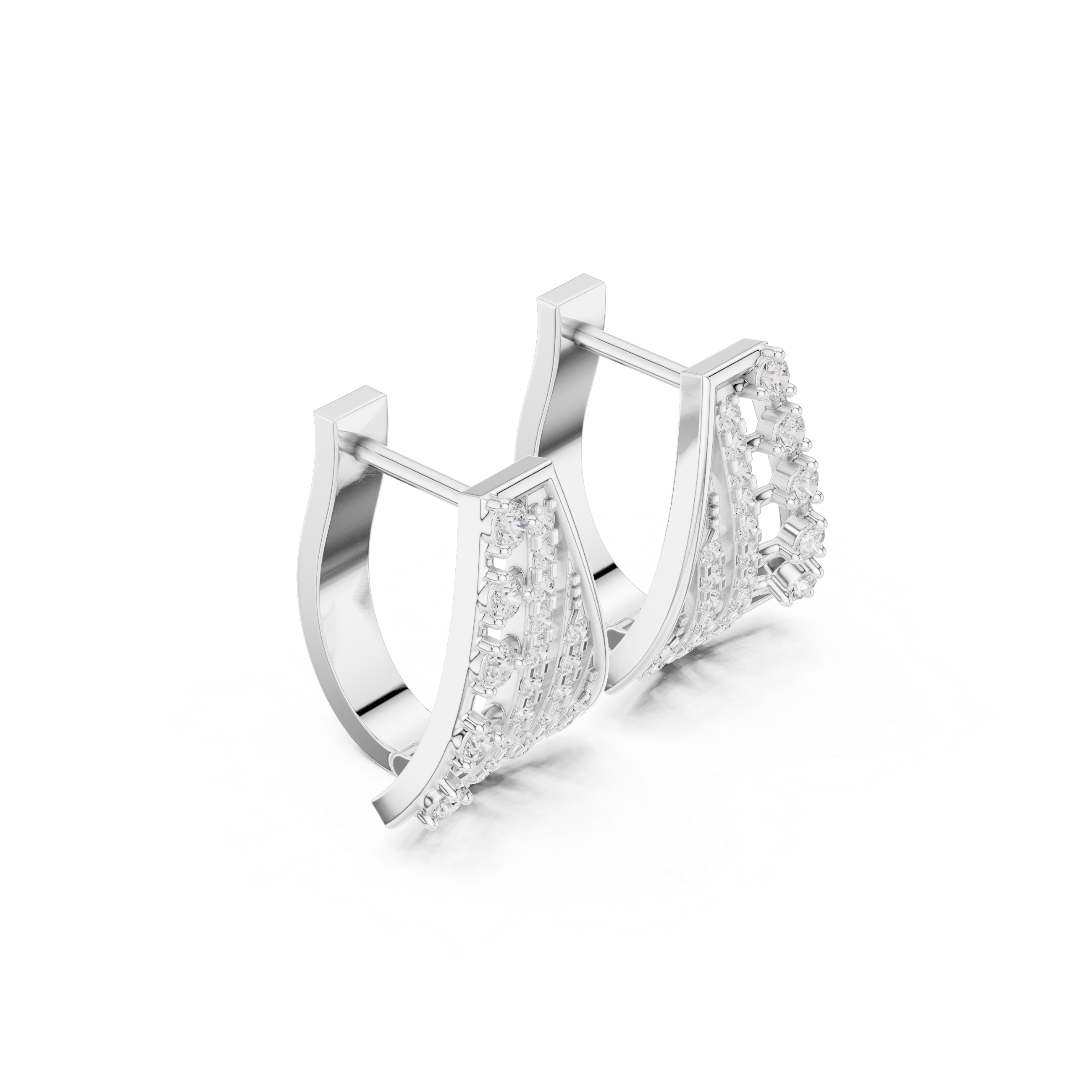 Winter Chill lab grown diamond earring design
