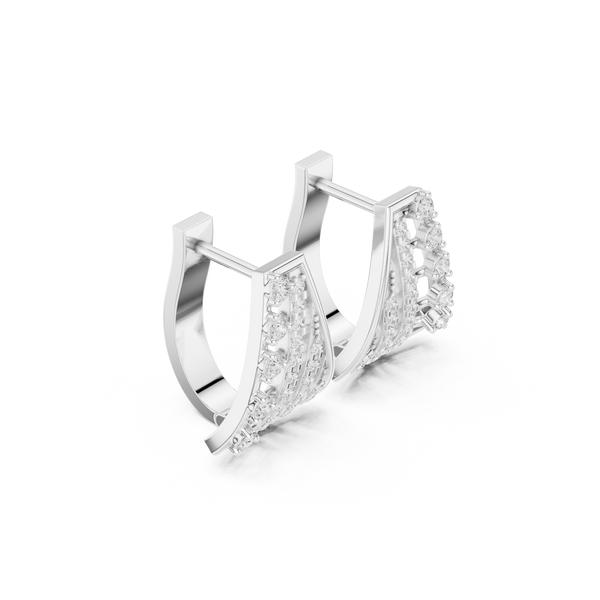 Nebula Cluster Lab Grown Diamond Earrings Dangles