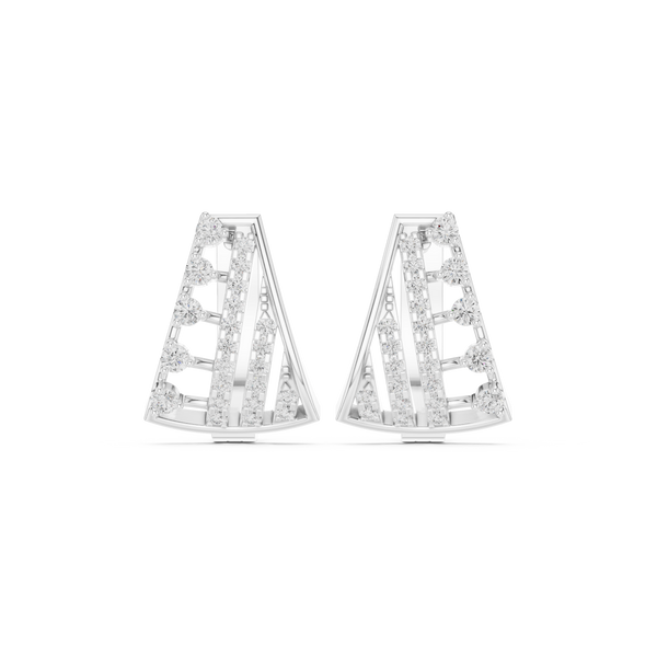 Winter Chill lab grown diamond earring design