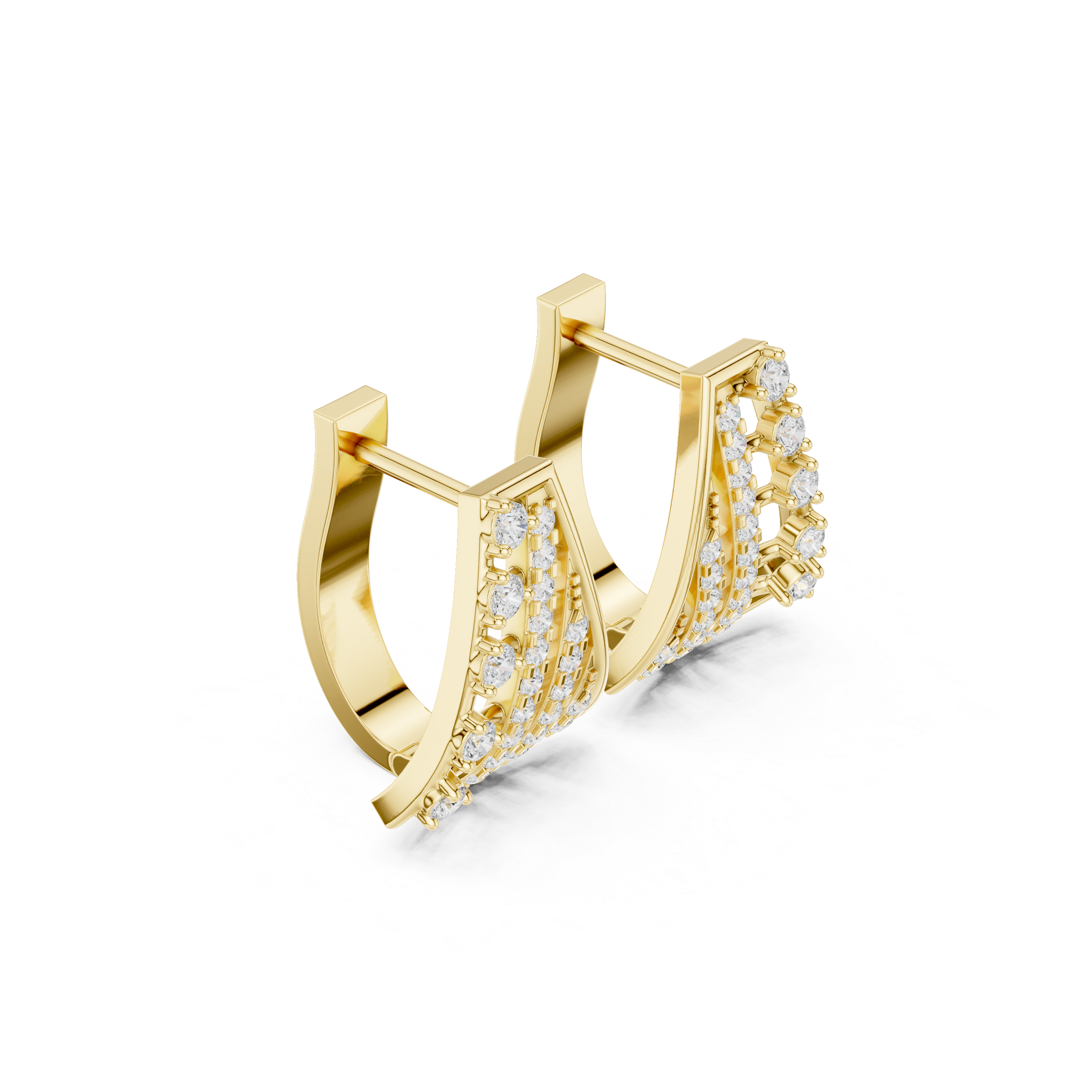 Winter Chill lab grown diamond earring design