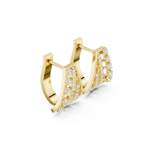 Winter Chill lab grown diamond earring design