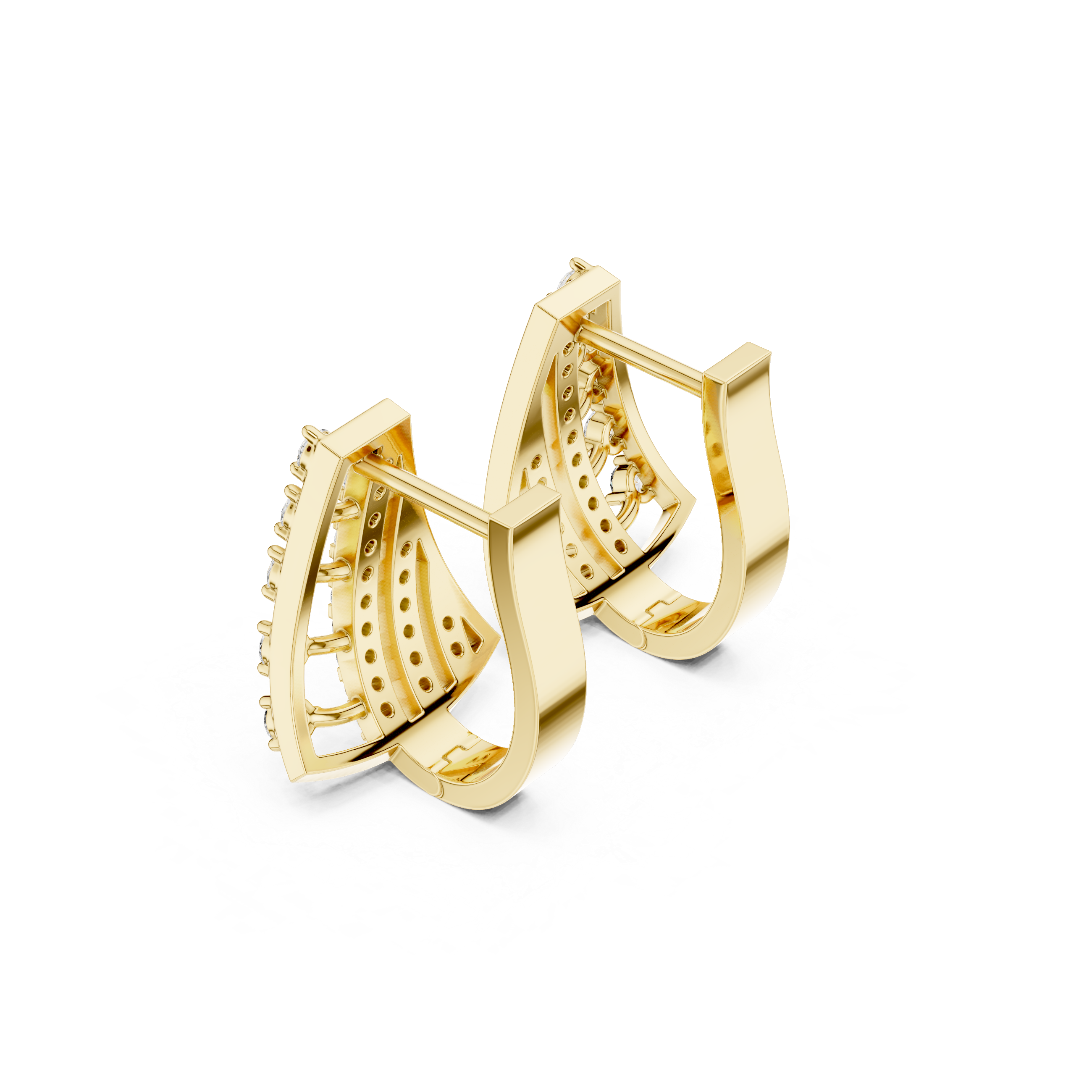 Nebula Cluster Lab Grown Diamond Earrings Dangles