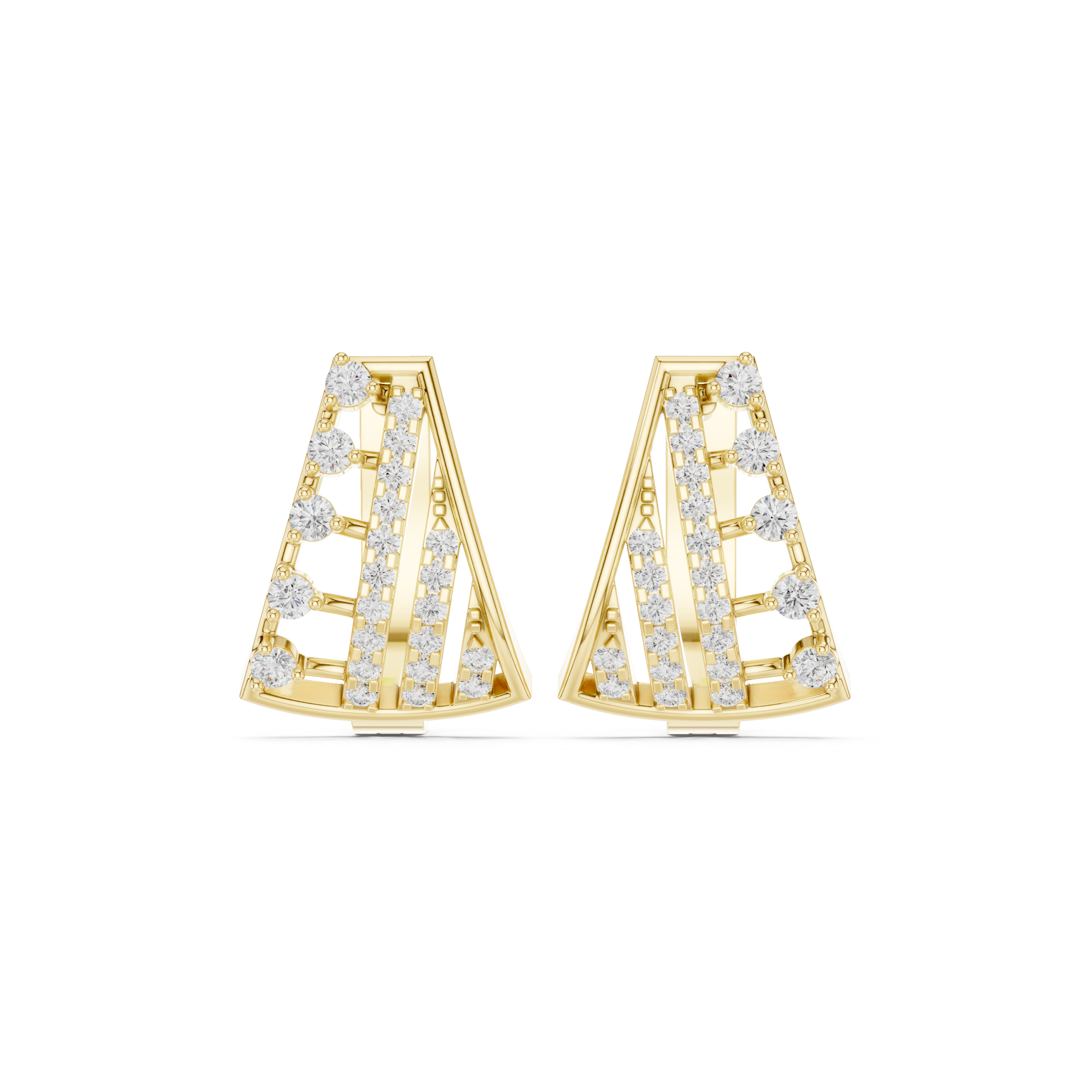 Winter Chill lab grown diamond earring design