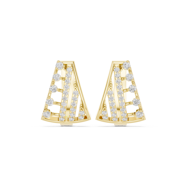 Nebula Cluster Lab Grown Diamond Earrings Dangles