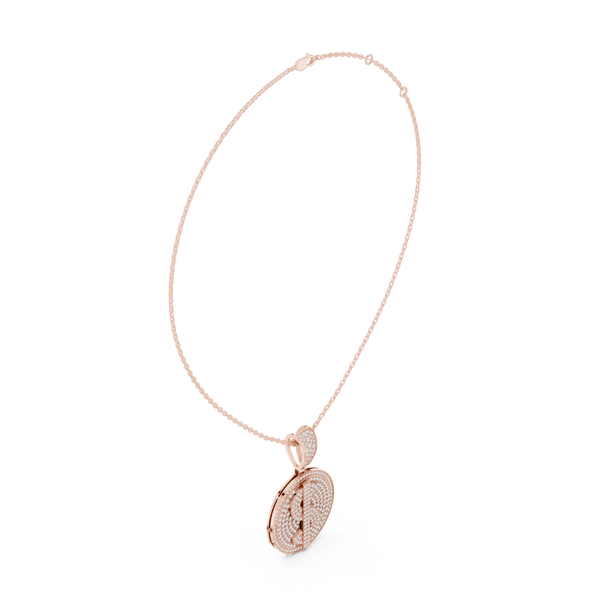 Ethereal Crest Lab Grown Diamond Cluster Pendant