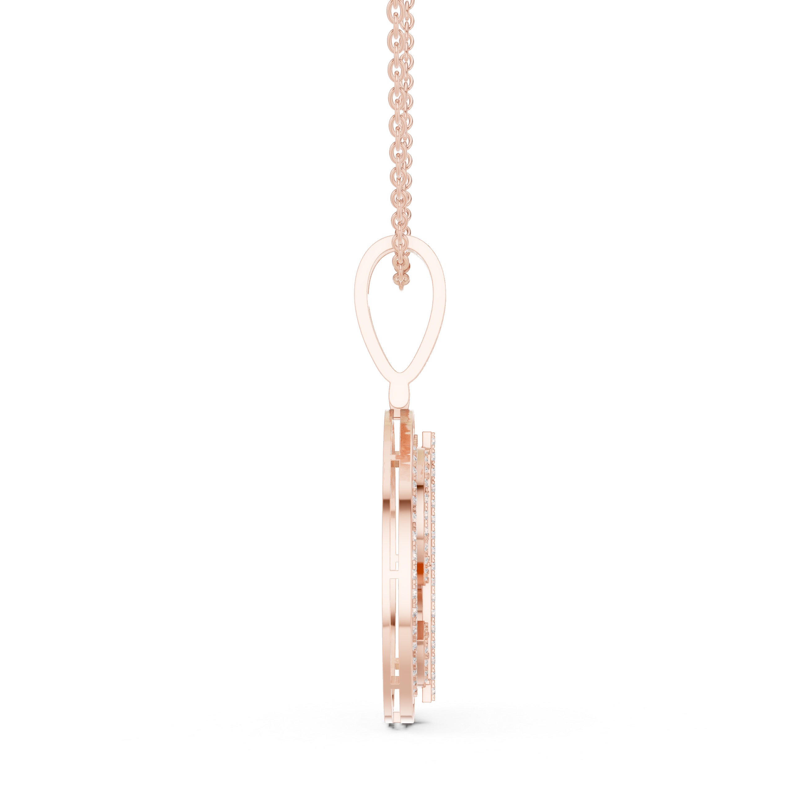 Ethereal Crest Lab Grown Diamond Cluster Pendant