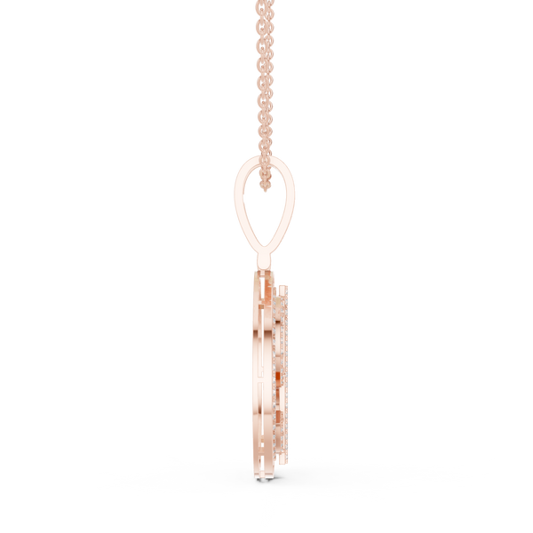 Ethereal Crest Lab Grown Diamond Cluster Pendant