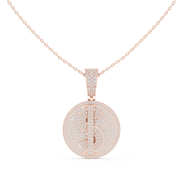 Ethereal Crest Lab Grown Diamond Cluster Pendant