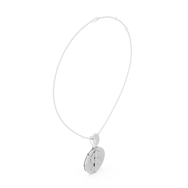 Ethereal Crest Lab Grown Diamond Cluster Pendant