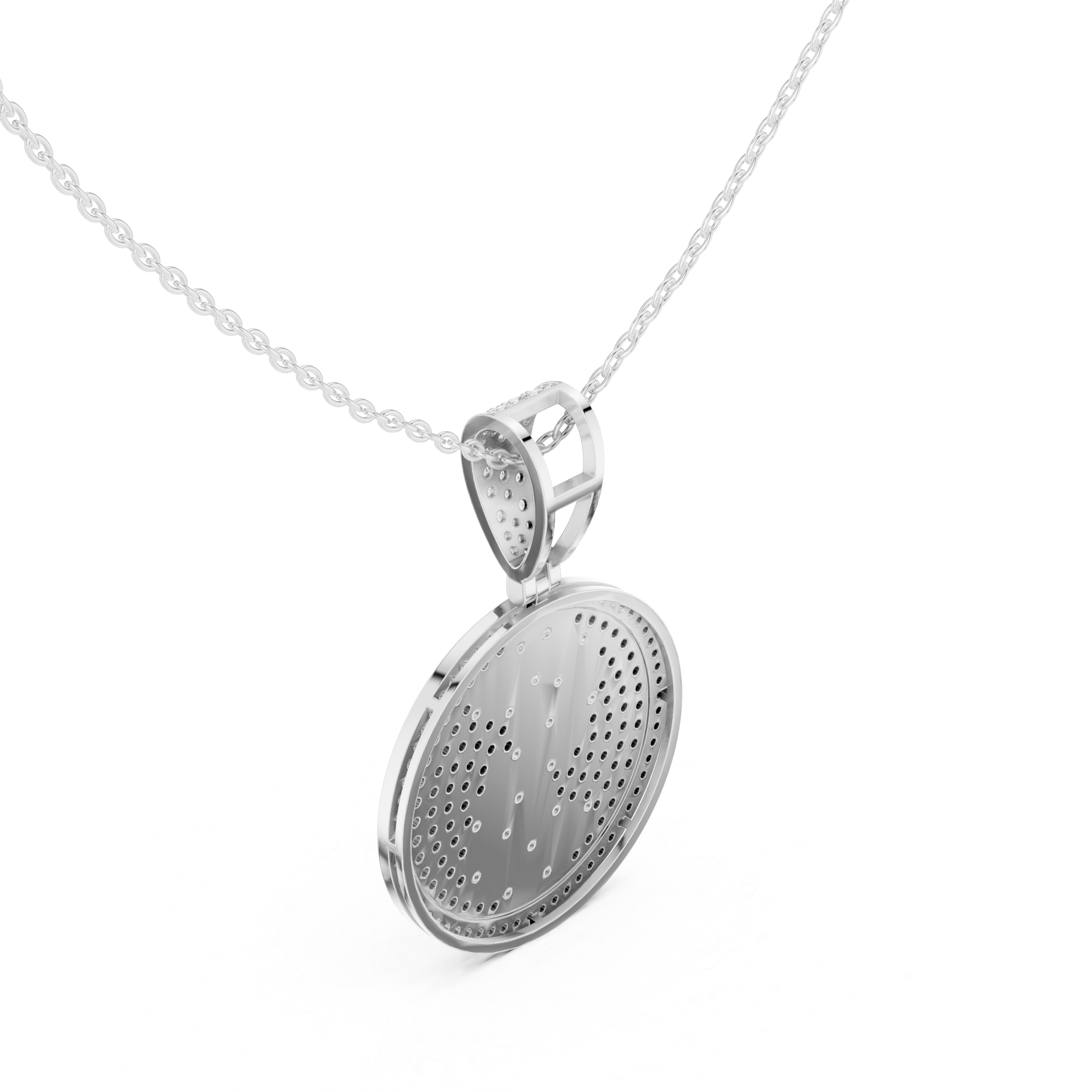 Ethereal Crest Lab Grown Diamond Cluster Pendant