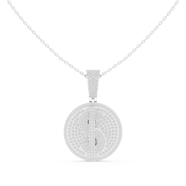 Ethereal Crest Lab Grown Diamond Cluster Pendant