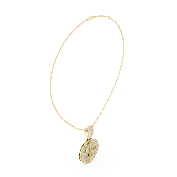 Ethereal Crest Lab Grown Diamond Cluster Pendant