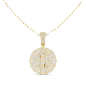 Ethereal Crest Lab Grown Diamond Cluster Pendant