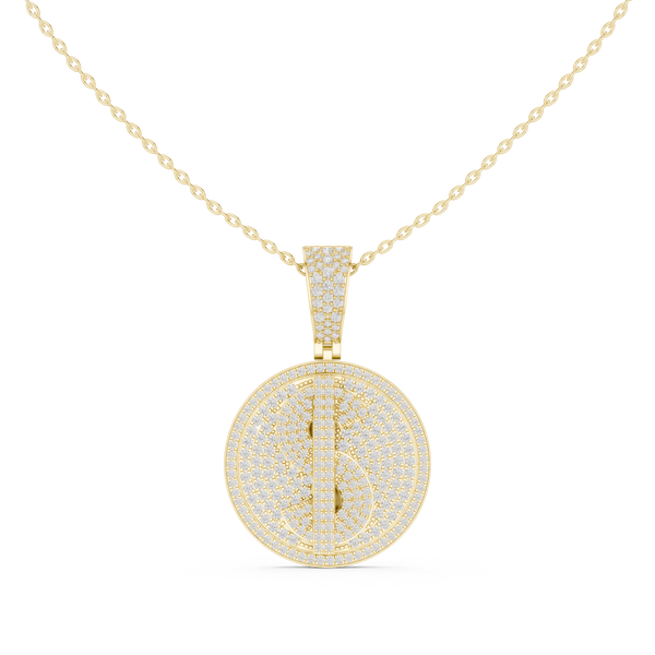Ethereal Crest Lab Grown Diamond Cluster Pendant