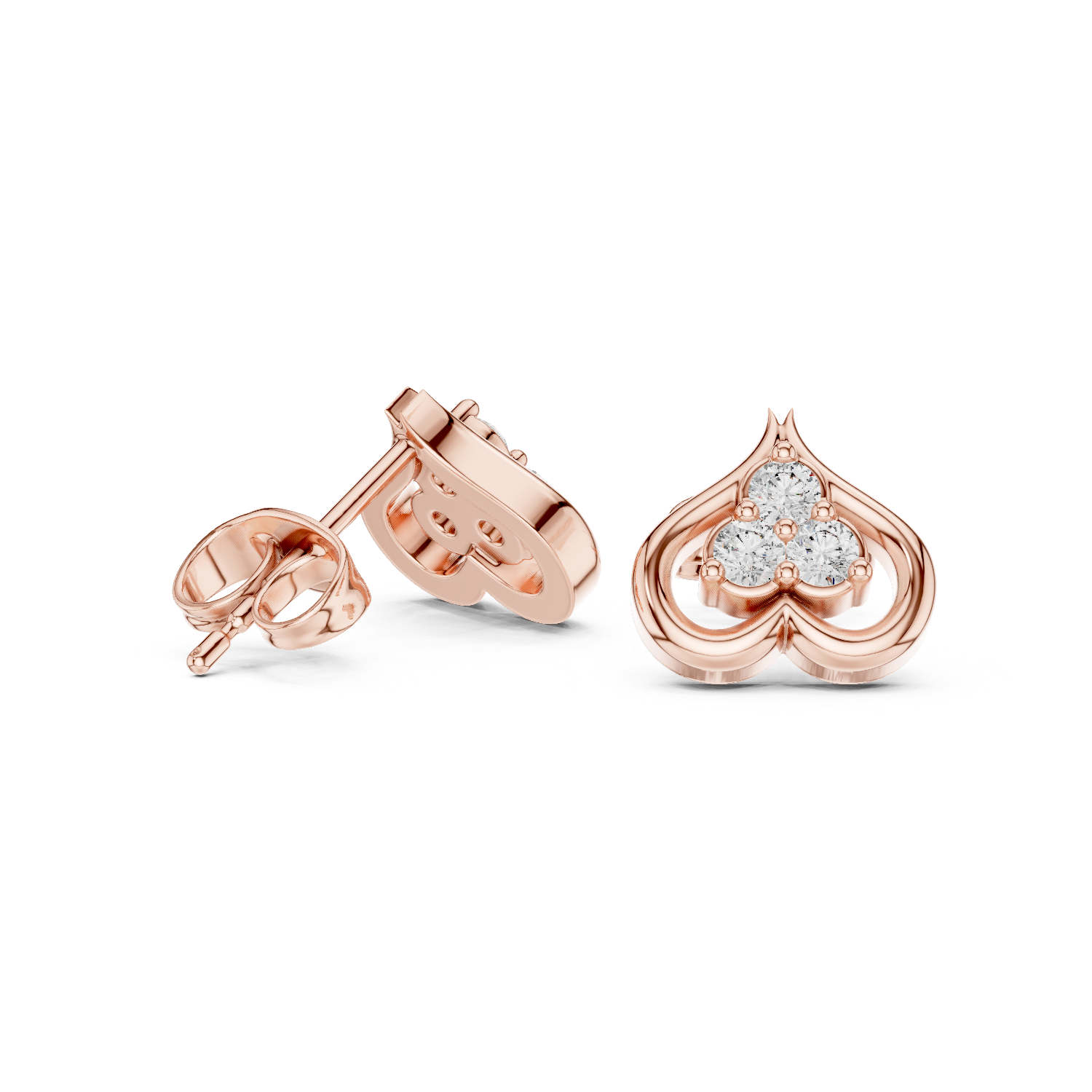 Morning Sun lab grown diamond earring design