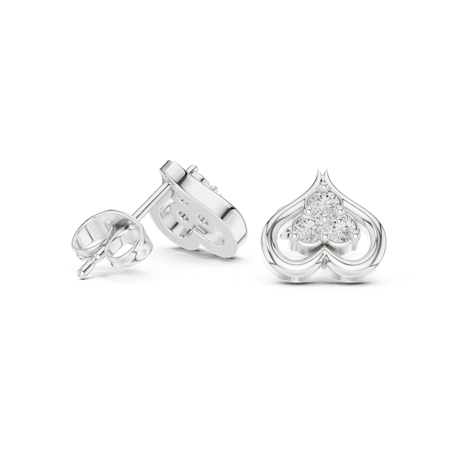 Morning Sun lab grown diamond earring design