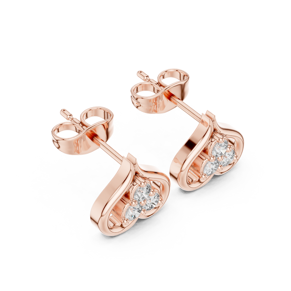 Morning Sun lab grown diamond earring design