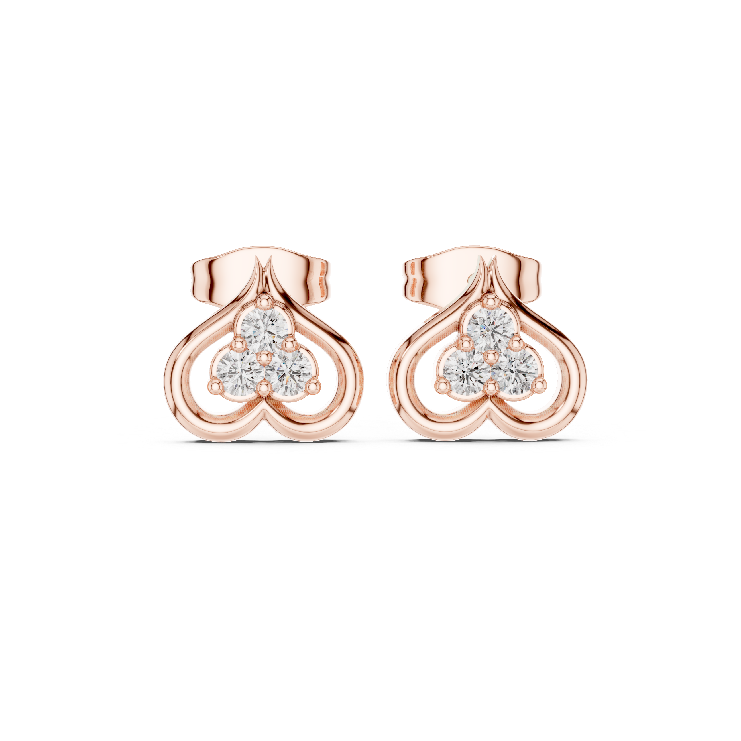 Morning Sun lab grown diamond earring design
