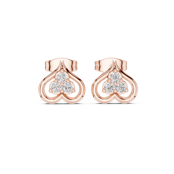 Morning Sun lab grown diamond earring design