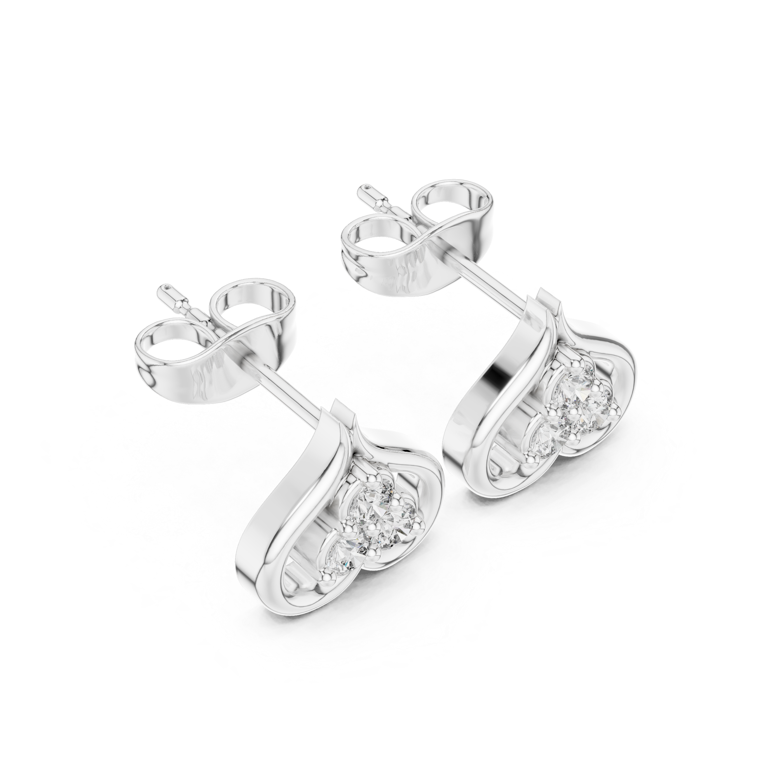 Morning Sun lab grown diamond earring design