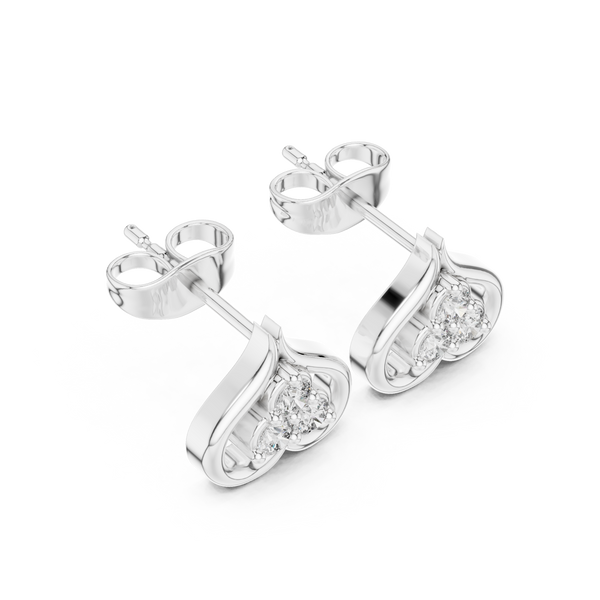 Morning Sun lab grown diamond earring design