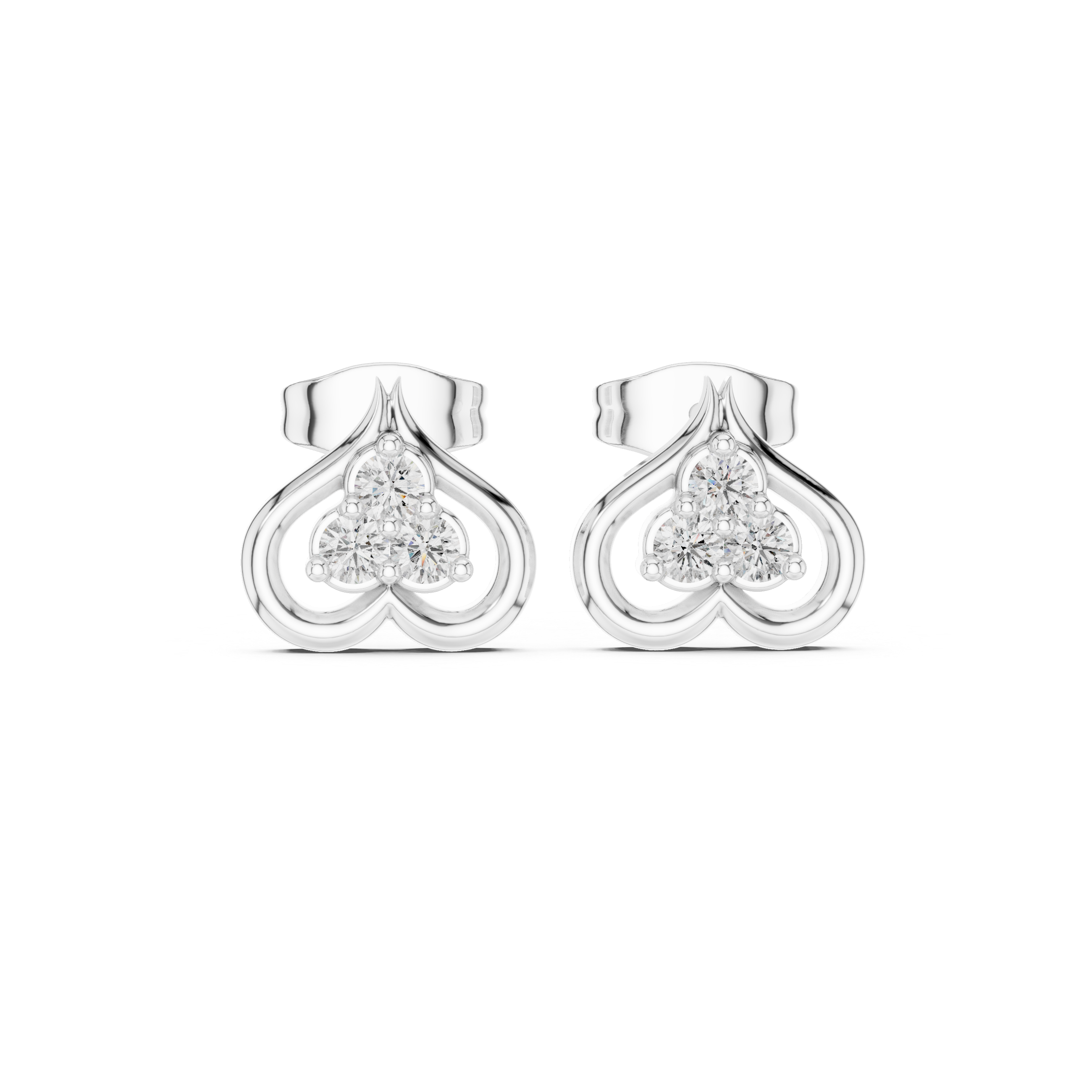 Morning Sun lab grown diamond earring design