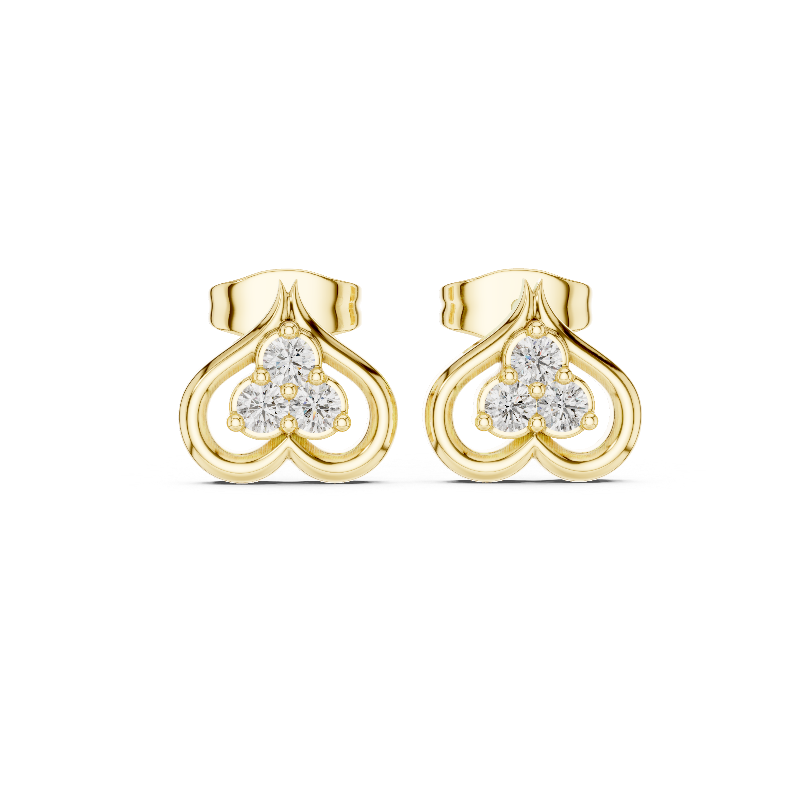 Morning Sun lab grown diamond earring design