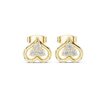 Morning Sun lab grown diamond earring design