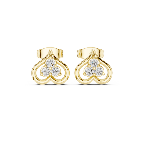 Morning Sun lab grown diamond earring design