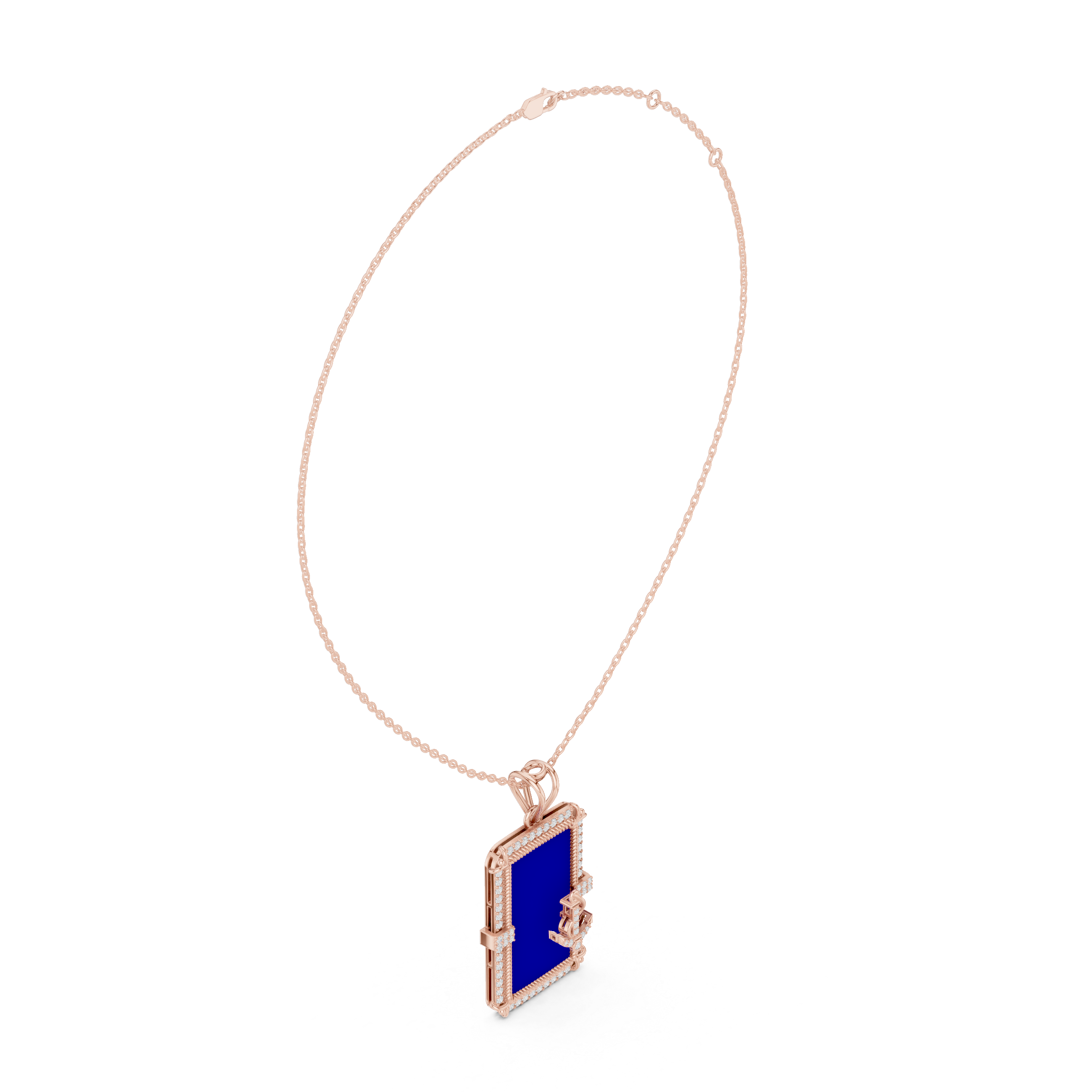 Opulent Sheen Lab Grown Diamond Halo Pendant