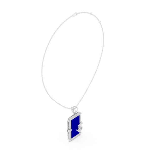 Opulent Sheen Lab Grown Diamond Halo Pendant